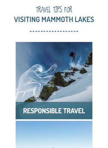 Visit Mammoth, CA website screenshot